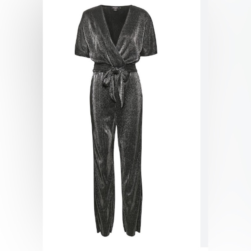 Gold metallic jumpsuit by Soaked in Luxury